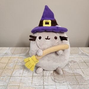 Gund Pusheen Witch With Broom Small Halloween Cat Plush 2017